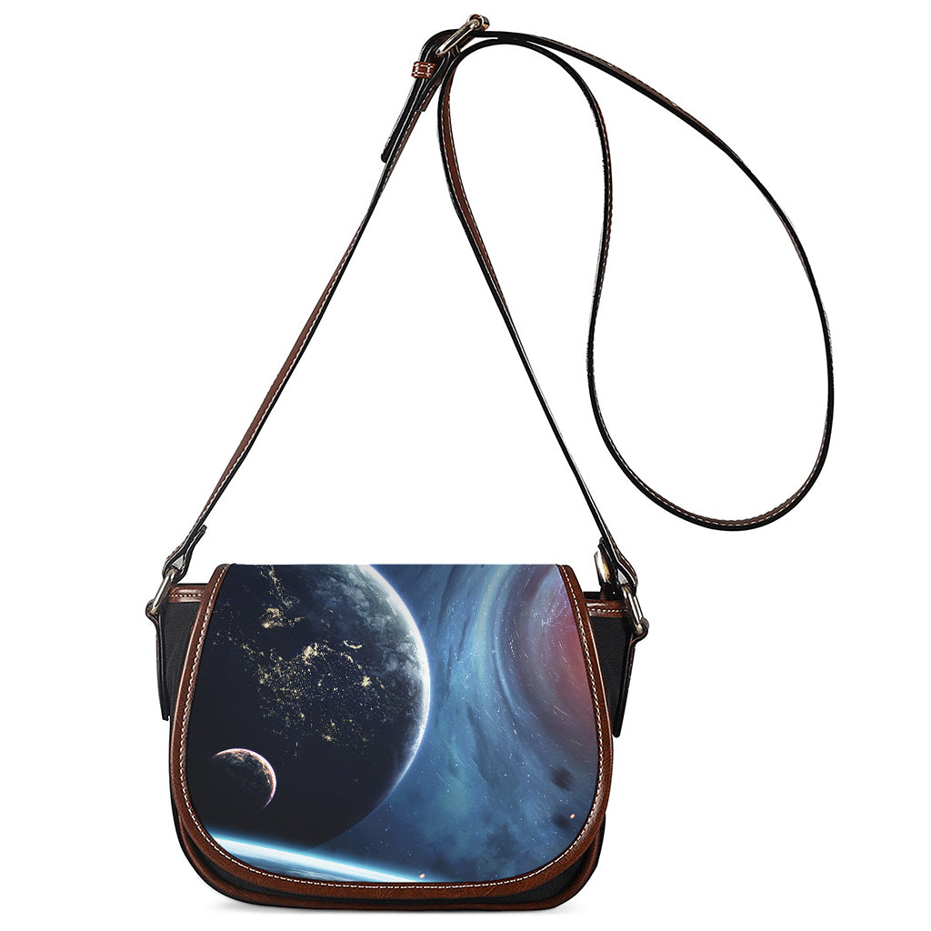 Endless Space Print Saddle Bag