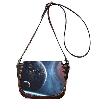 Endless Space Print Saddle Bag