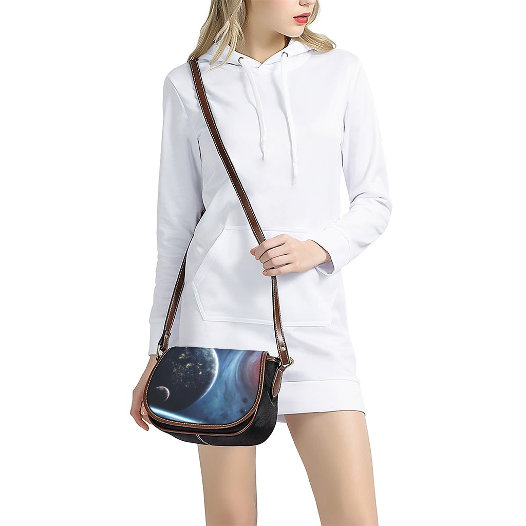 Endless Space Print Saddle Bag