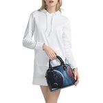 Endless Space Print Shoulder Handbag