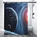Endless Space Print Shower Curtain