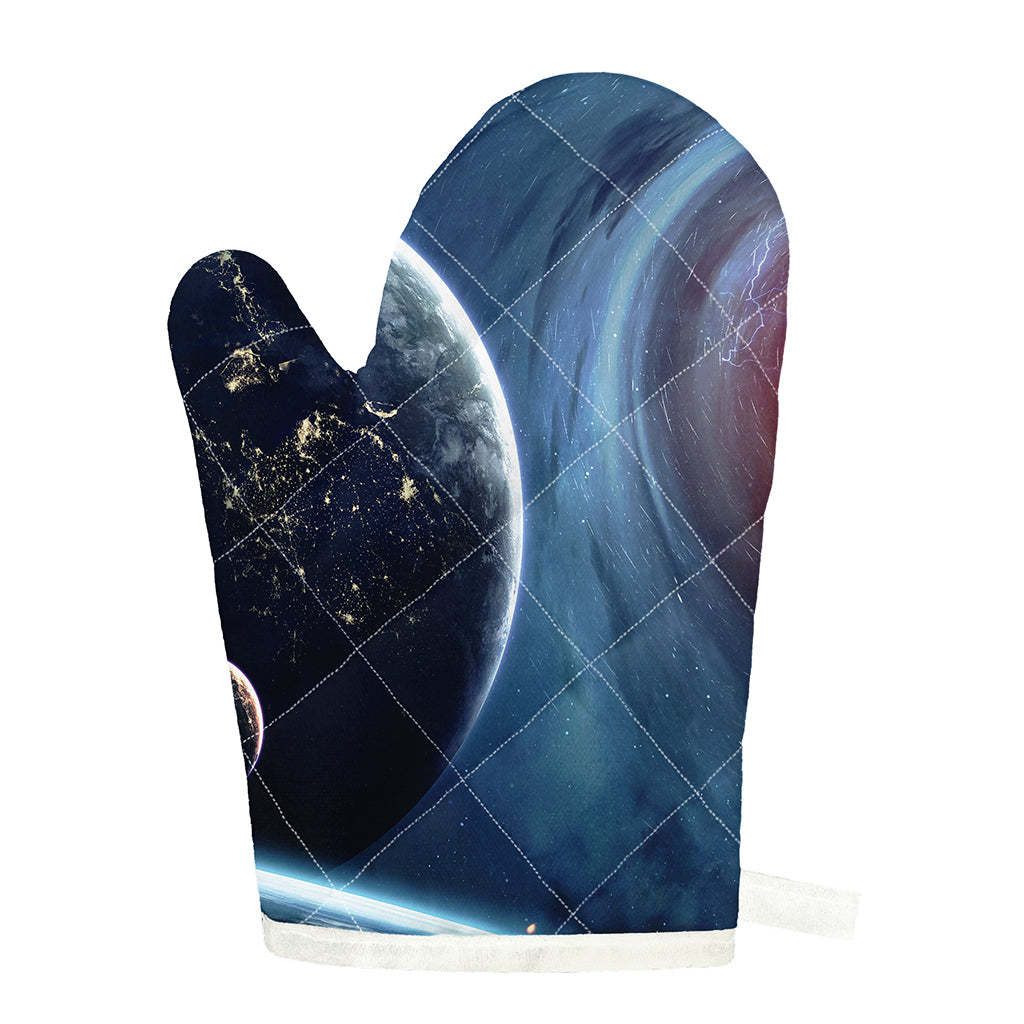 Endless Space Print Single Oven Mitt
