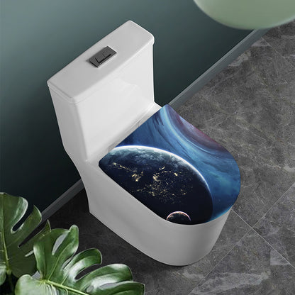 Endless Space Print Toilet Lid Cover
