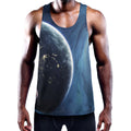 Endless Space Print Men's Workout Tank Top