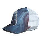 Endless Space Print White Mesh Trucker Cap