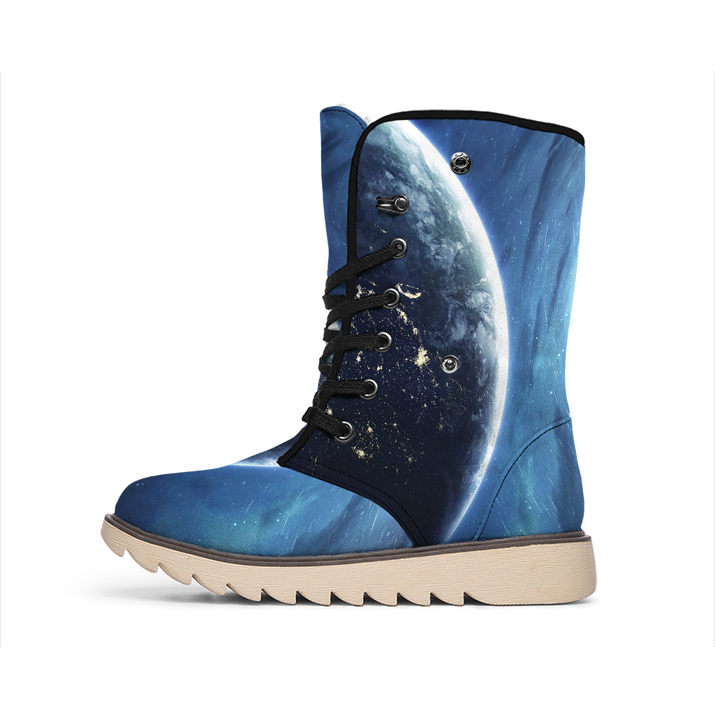 Endless Space Print Winter Boots