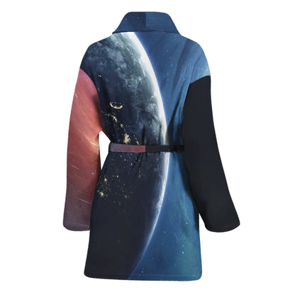 Endless Space Print Women's Bathrobe