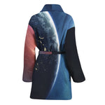 Endless Space Print Women's Bathrobe