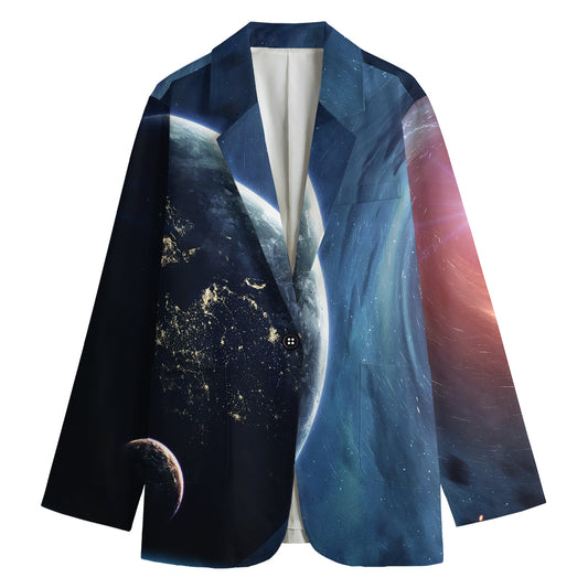 Endless Space Print Women's Blazer