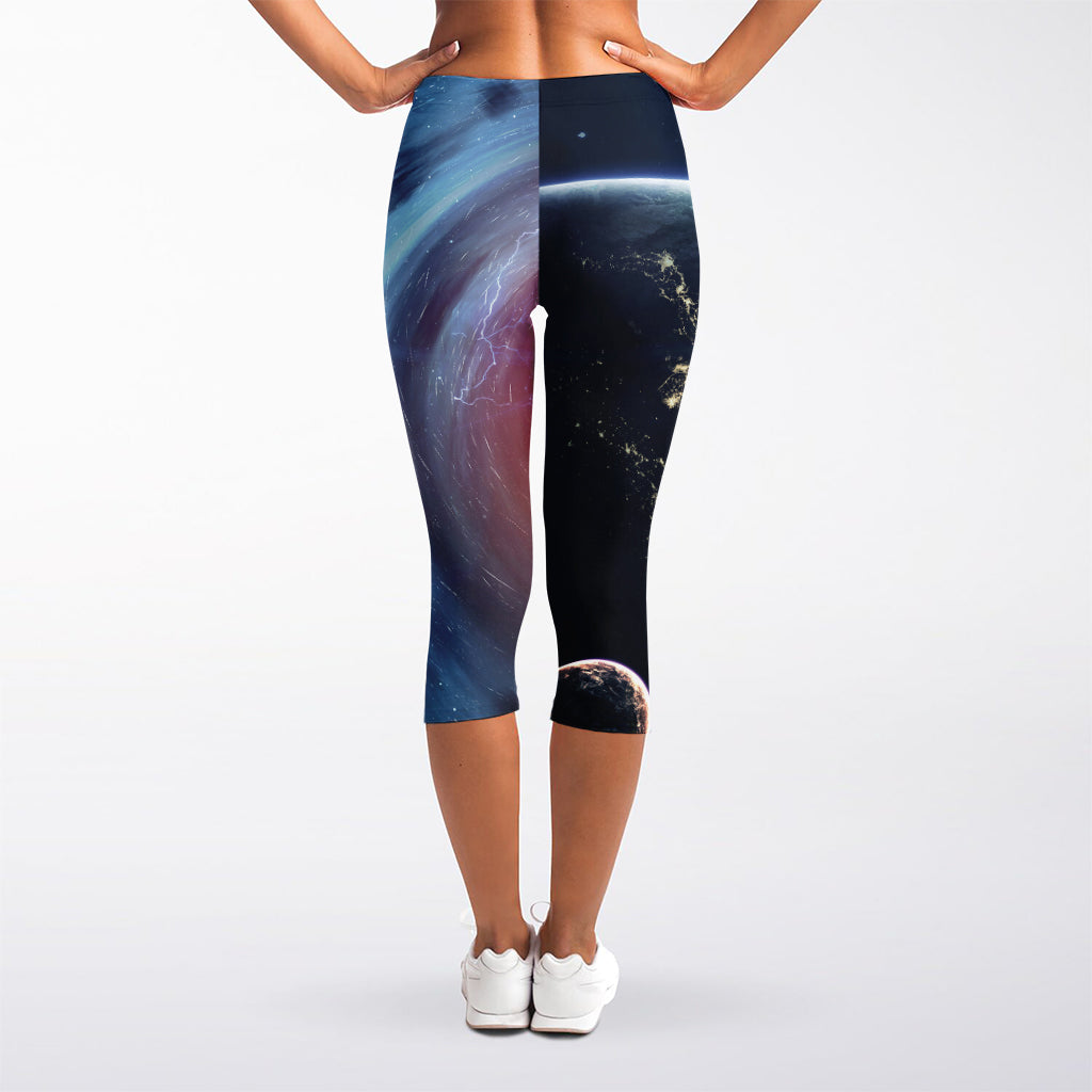 Endless Space Print Women's Capri Leggings