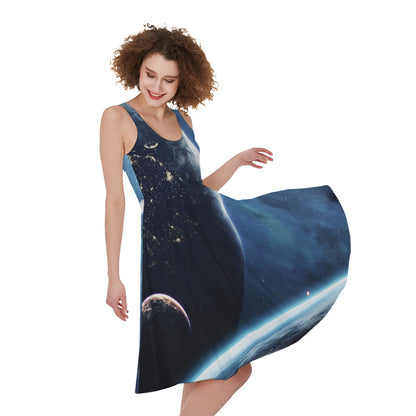 Endless Space Print Women's Sleeveless Dress