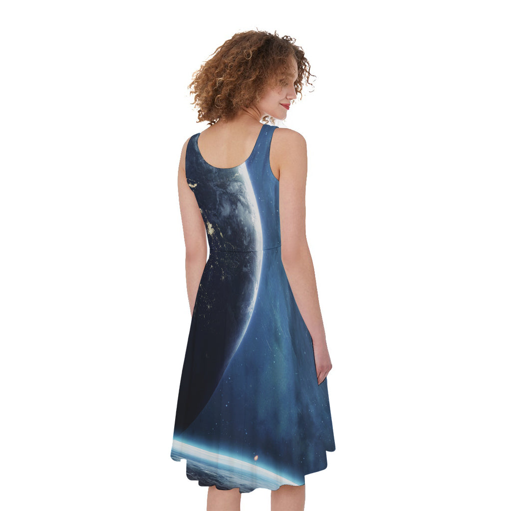Endless Space Print Women's Sleeveless Dress