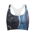 Endless Space Print Women's Sports Bra