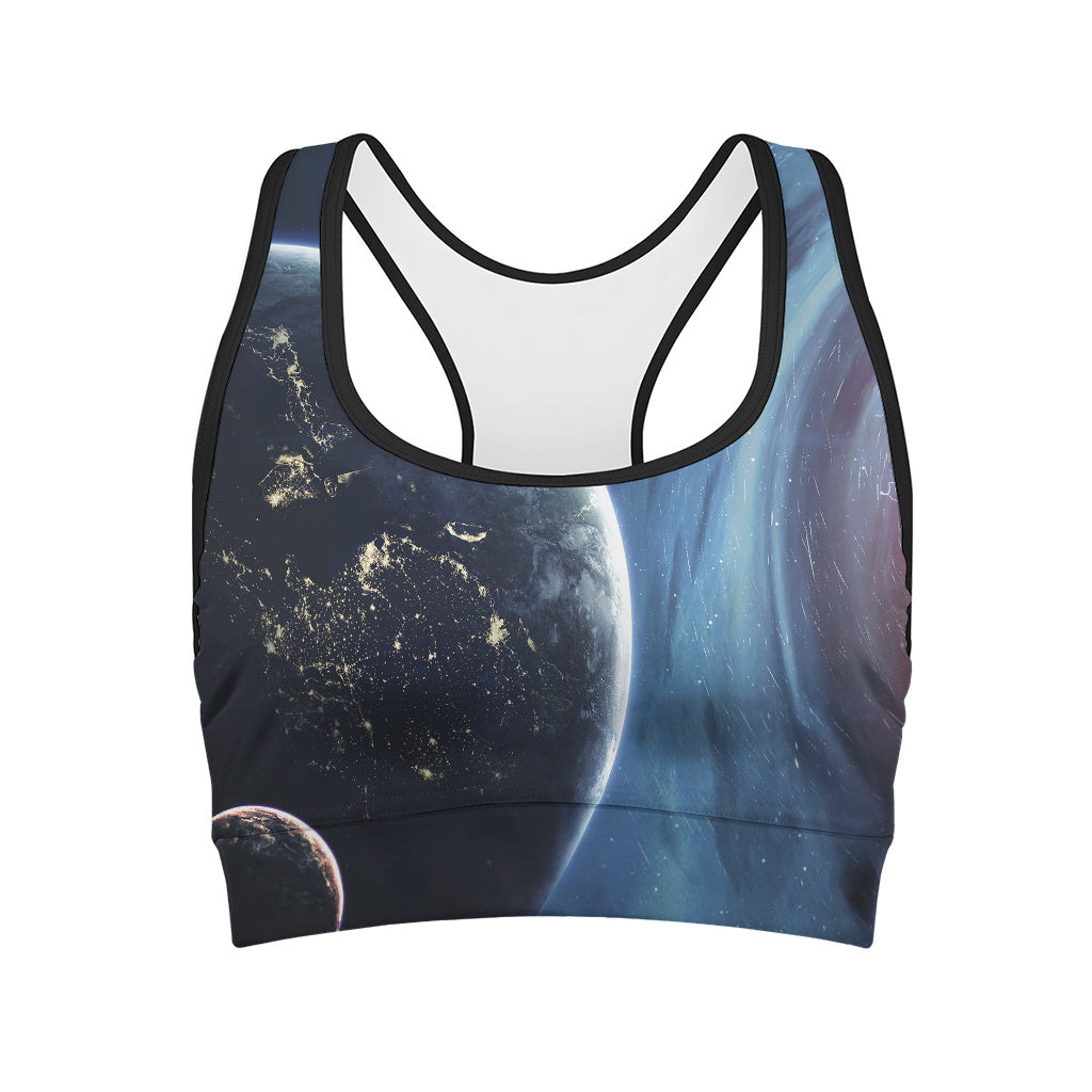 Endless Space Print Women's Sports Bra