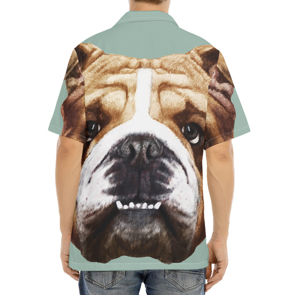 English Bulldog Portrait Print Aloha Shirt