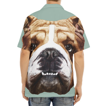 English Bulldog Portrait Print Aloha Shirt
