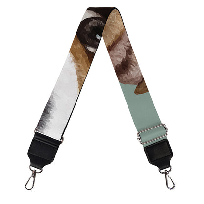 English Bulldog Portrait Print Bag Strap