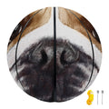English Bulldog Portrait Print Basketball