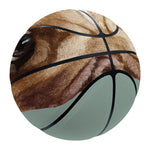 English Bulldog Portrait Print Basketball