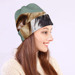 English Bulldog Portrait Print Beanie