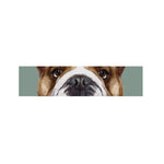 English Bulldog Portrait Print Bed Runner