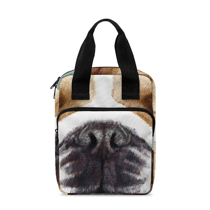 English Bulldog Portrait Print Bible Tote Bag