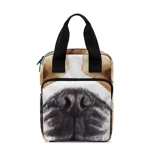 English Bulldog Portrait Print Bible Tote Bag