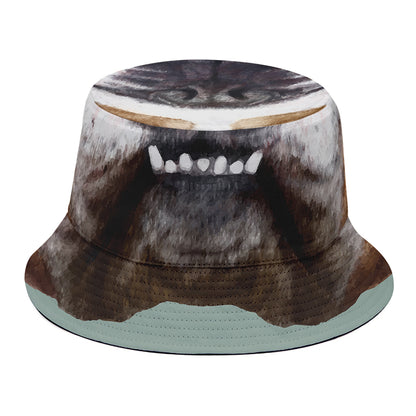 English Bulldog Portrait Print Bucket Hat