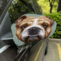 English Bulldog Portrait Print Car Side Mirror Covers