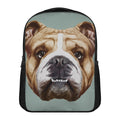 English Bulldog Portrait Print Casual Backpack