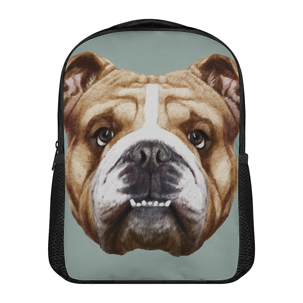 English Bulldog Portrait Print Casual Backpack