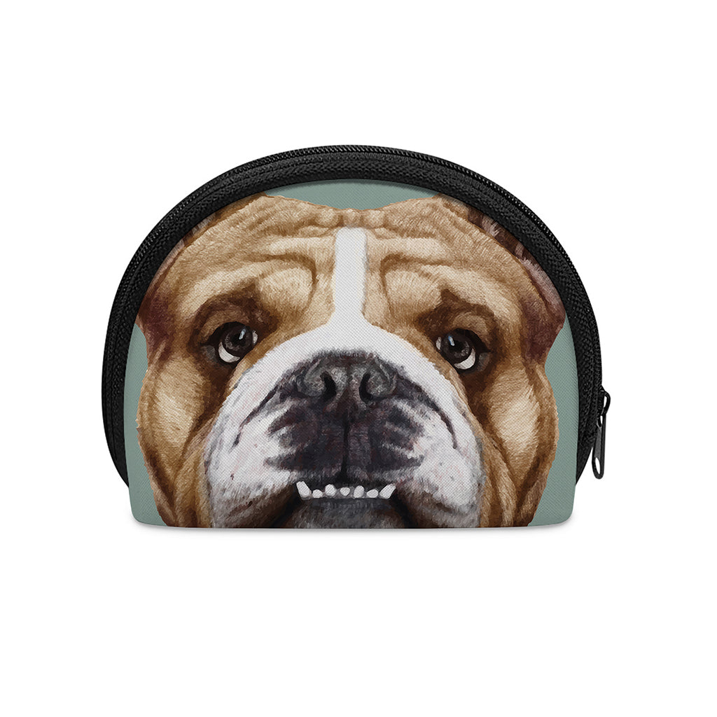 English Bulldog Portrait Print Coin Purse