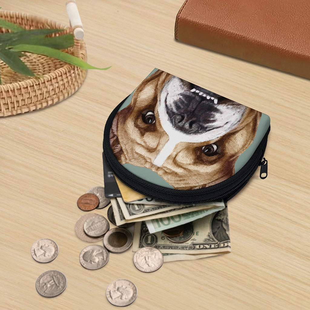 English Bulldog Portrait Print Coin Purse