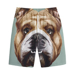English Bulldog Portrait Print Cotton Shorts