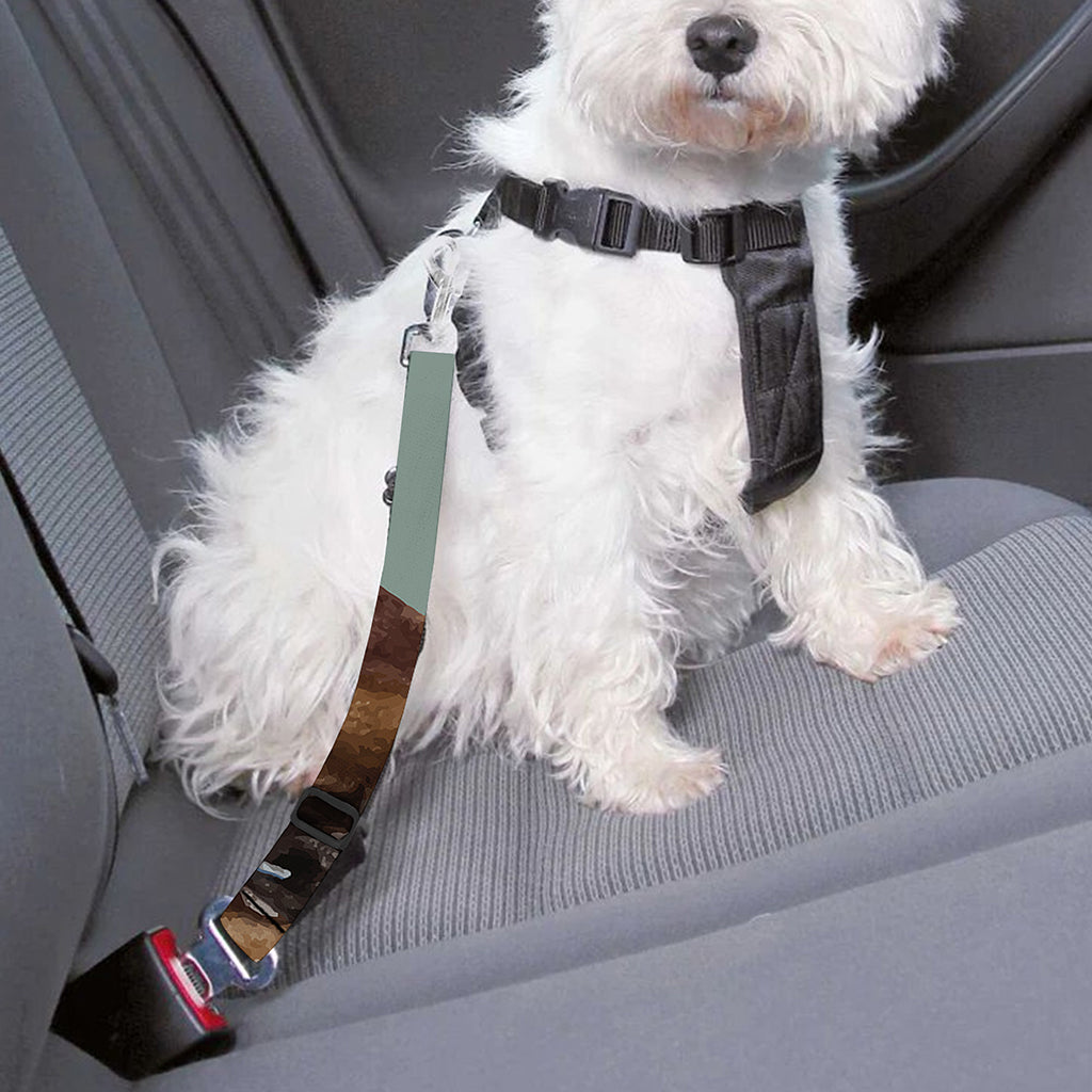 English Bulldog Portrait Print Dog Seat Belt