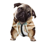 English Bulldog Portrait Print Dog Zip Up Hoodie