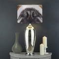 English Bulldog Portrait Print Drum Lamp Shade
