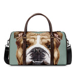 English Bulldog Portrait Print Duffle Bag