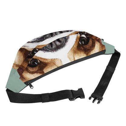 English Bulldog Portrait Print Fanny Pack