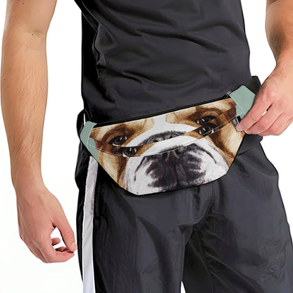 English Bulldog Portrait Print Fanny Pack