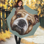 English Bulldog Portrait Print Foldable Umbrella