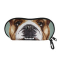 English Bulldog Portrait Print Glasses Case