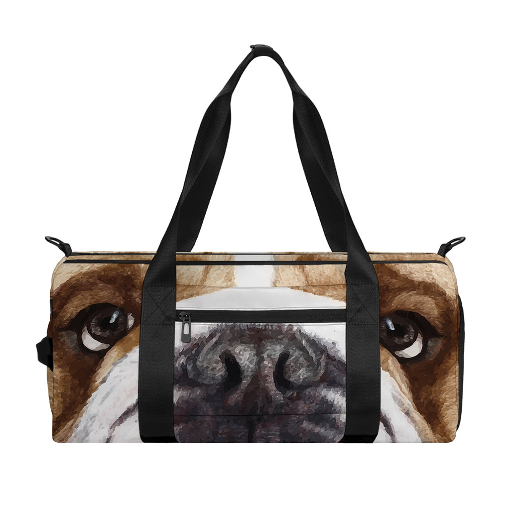 English Bulldog Portrait Print Gym Bag