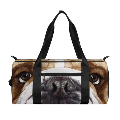 English Bulldog Portrait Print Gym Bag