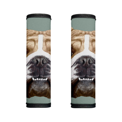 English Bulldog Portrait Print Handle Covers