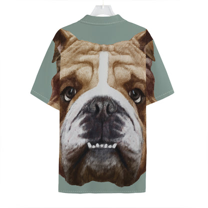 English Bulldog Portrait Print Hawaiian Shirt