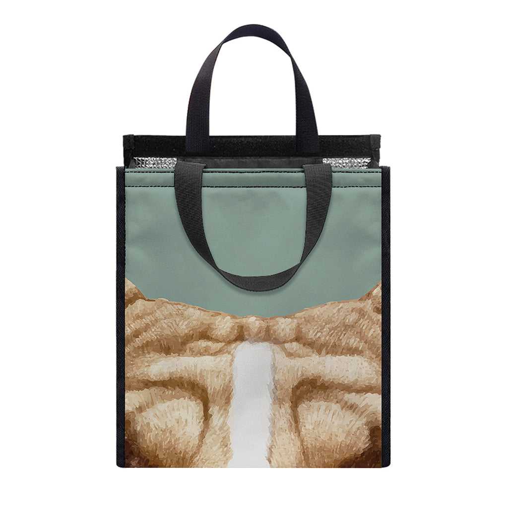 English Bulldog Portrait Print Insulated Lunch Tote