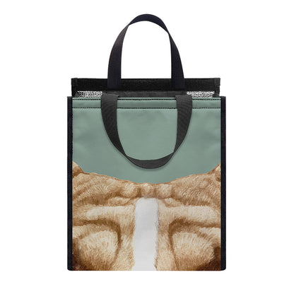 English Bulldog Portrait Print Insulated Lunch Tote