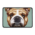 English Bulldog Portrait Print Kitchen Mat