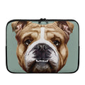 English Bulldog Portrait Print Laptop Sleeve